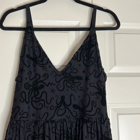 Blackmilk Flocktapus Sheer Midaxi Dress ~ LIMITED Black Size Large - Picture 9 of 16